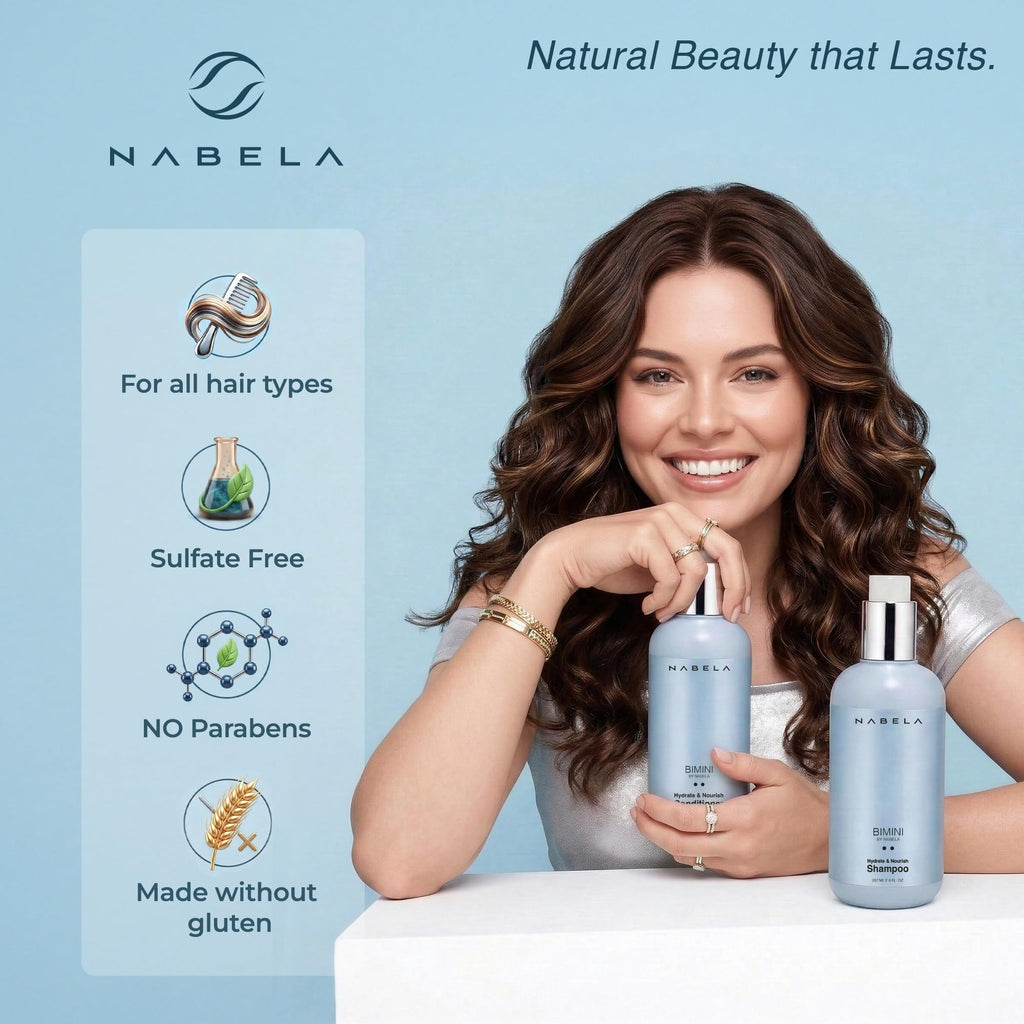 Shampoo and Conditioner Set with Hyaluronic Acid, Argan Oil & Shea Butter V639215