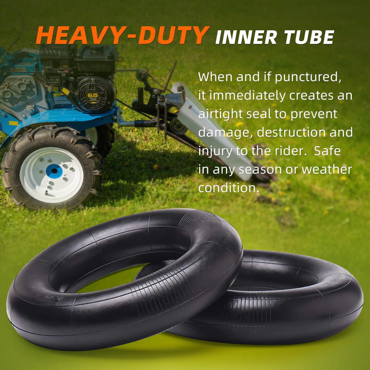 4.80/4.00-8" Inner Tube with TR-13 Straight Valve Stem (4-Pack) D458