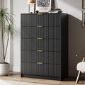 47" Tall Fluted 5-Drawer Dresser V9217