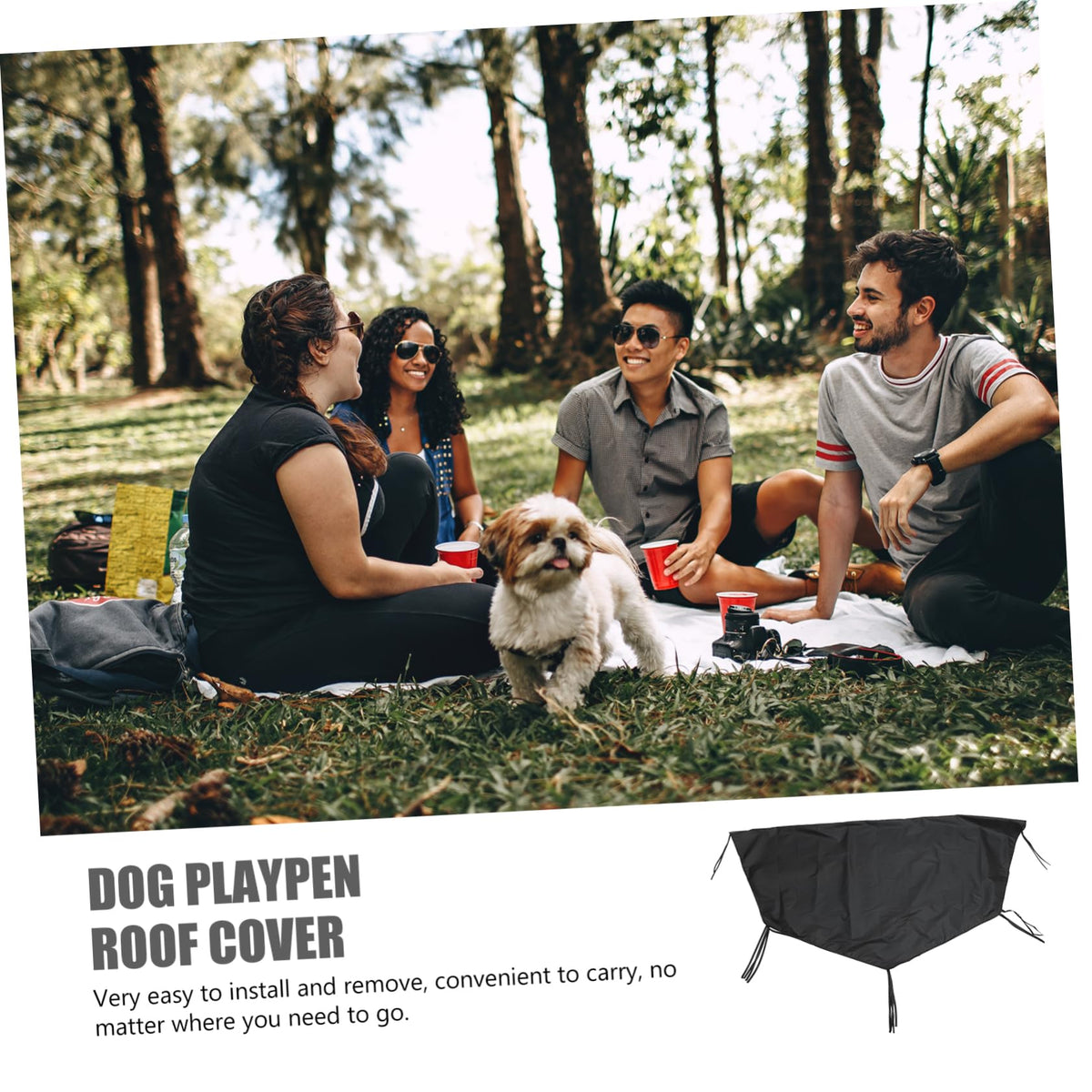 Waterproof Dog Pen Roof Cover 210D Oxford Cloth R486