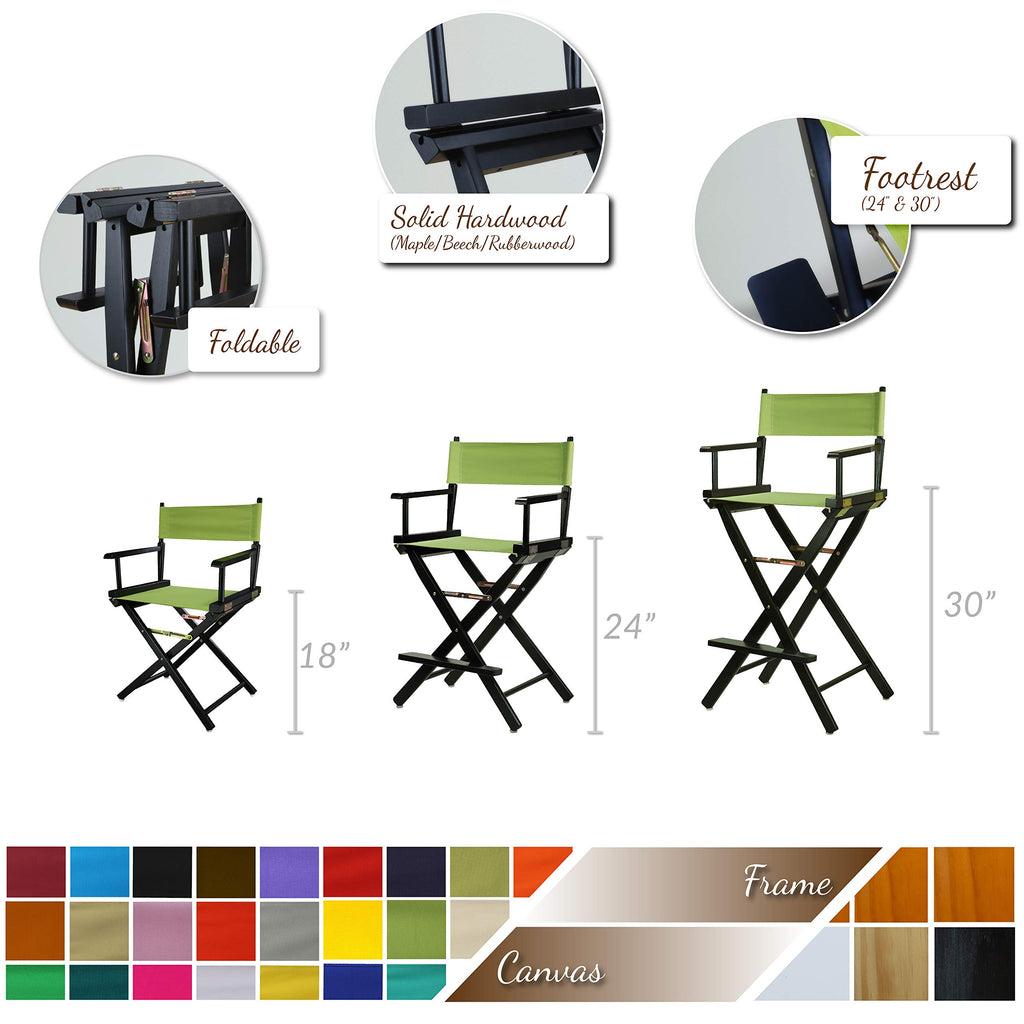 White Frame-Gold Canvas Director Chair R160849