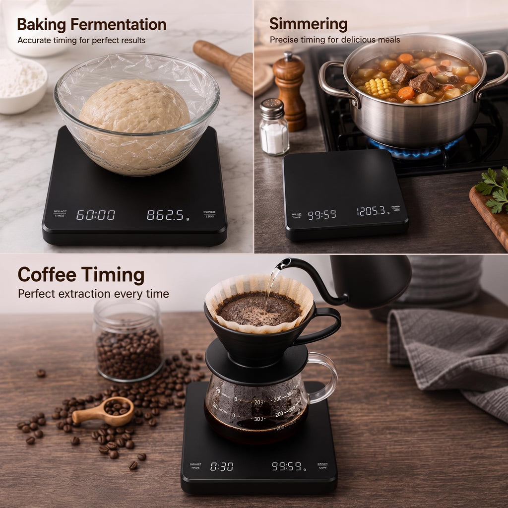 Rechargeable Digital Coffee Scale with Timer K7357