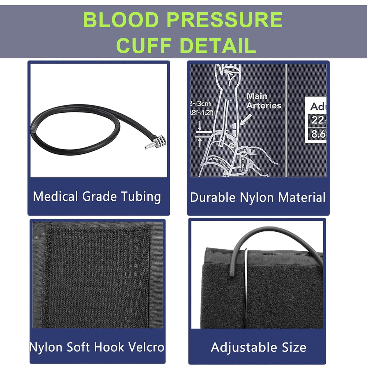 Extra Large Blood Pressure Cuff 22-52CM Adjustable R975
