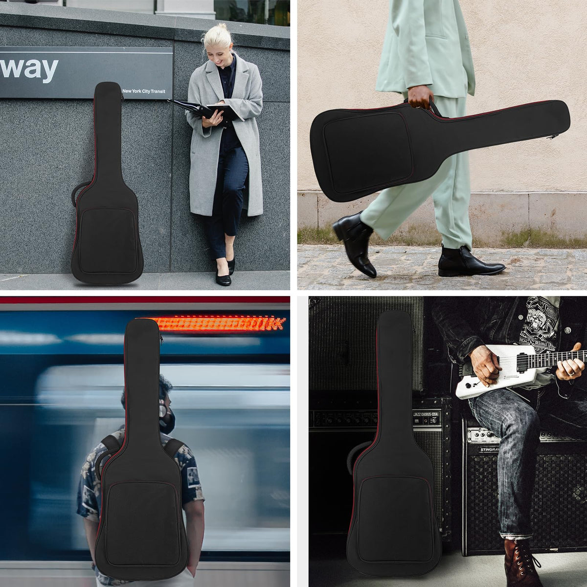 Black Padded Electric Guitar Bag I127941