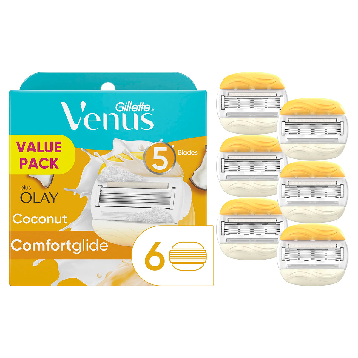 6 Count Womens Razor Blade Refills S4463