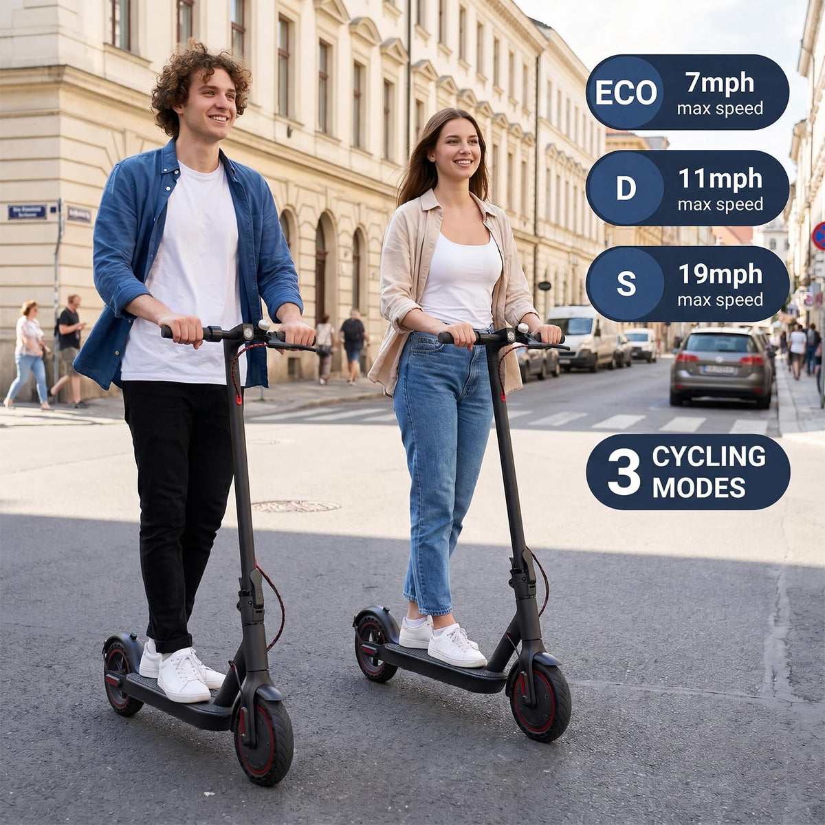 Electric Scooter with 350W/500W Motor, 8.5" Solid Tires, Foldable G95098