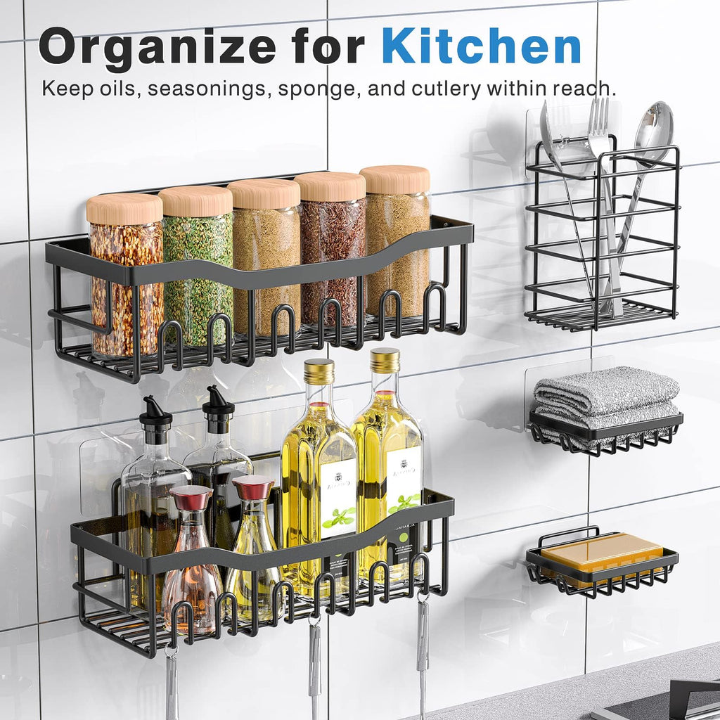 5 Pack Rustproof Stainless Steel Shower Caddy Y46118
