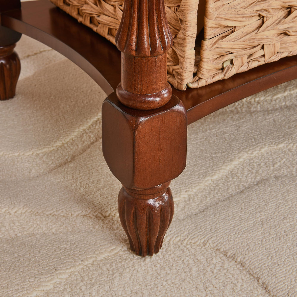 Side Table with Drawer and Storage Shelf T402