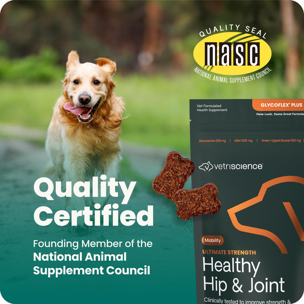 Healthy Hip & Joint for Dogs, Duck, 120ct V145542