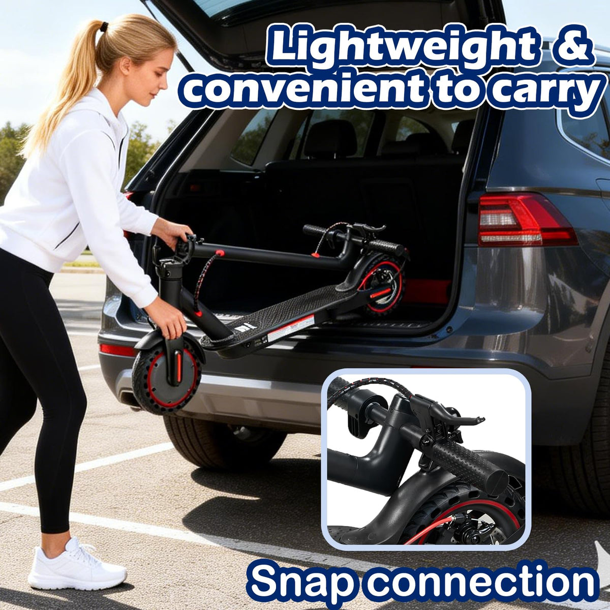 Electric Scooter with 350W/500W Motor, 8.5" Solid Tires, Foldable G95098