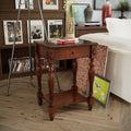 Side Table with Drawer and Storage Shelf T402