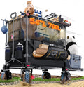 700L Double Tabletop Wagon with Big Wheel T800