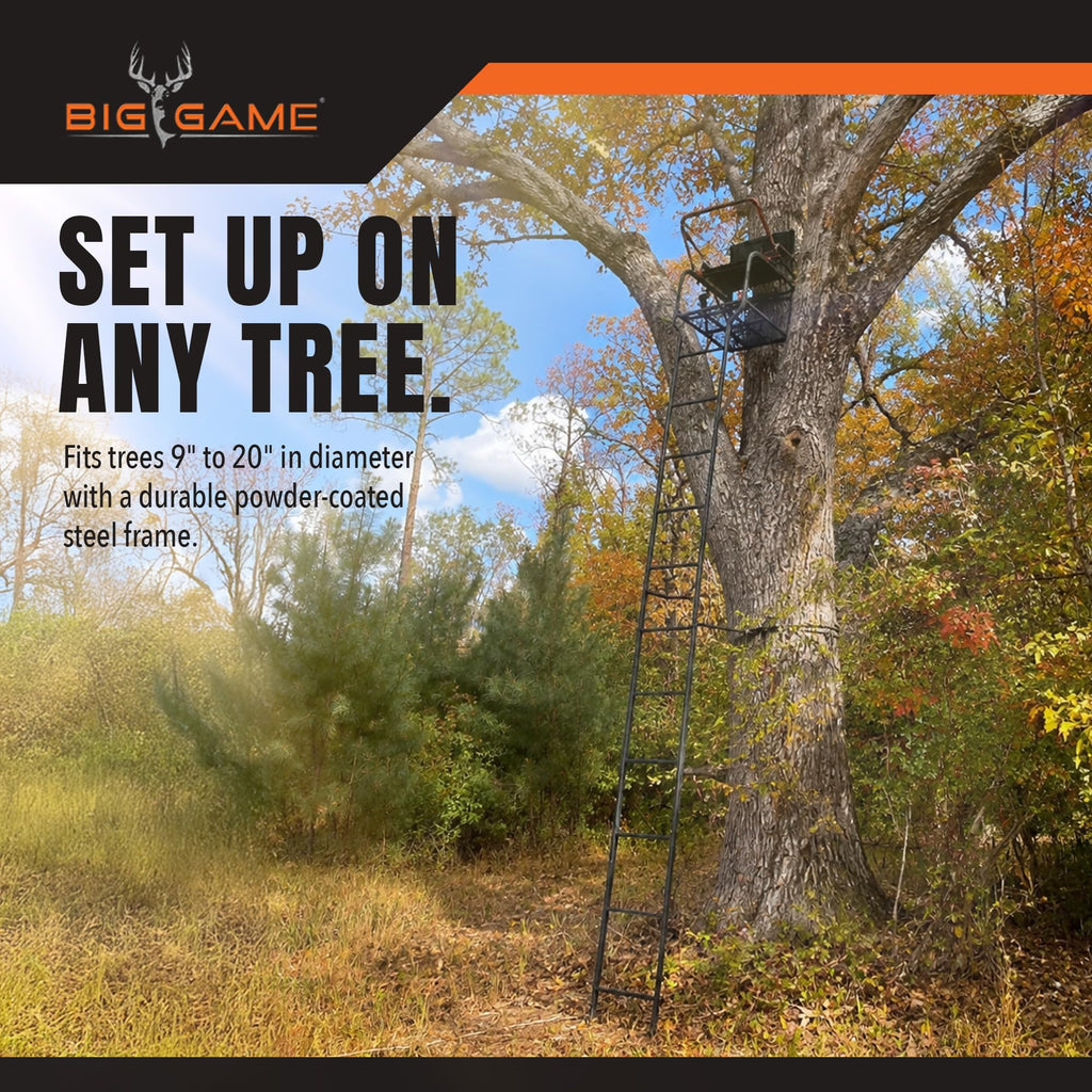 Ladder Treestand with Flip Back Seat T27683