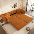 Orange Velvet Sofa Bed A92338