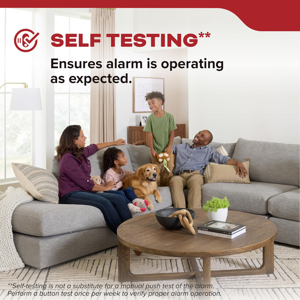 Smoke Detector, 10-Year Battery Powered, 85 dB Alarm, 1 Pack K3332