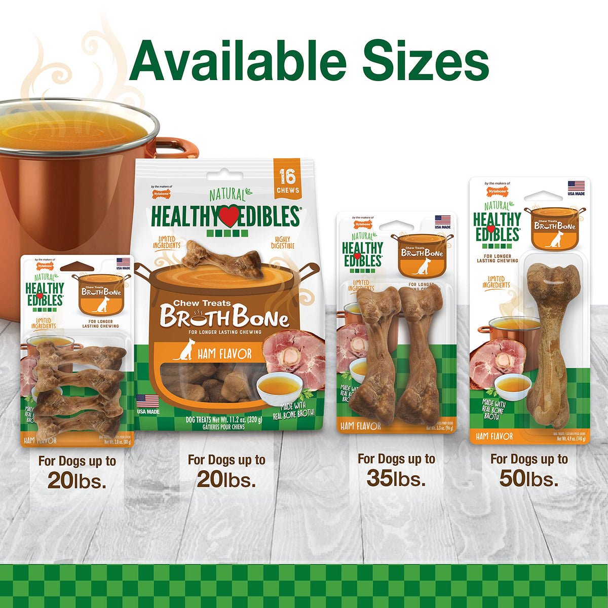 Ham Flavor Small Dog Treats 16 Count U658