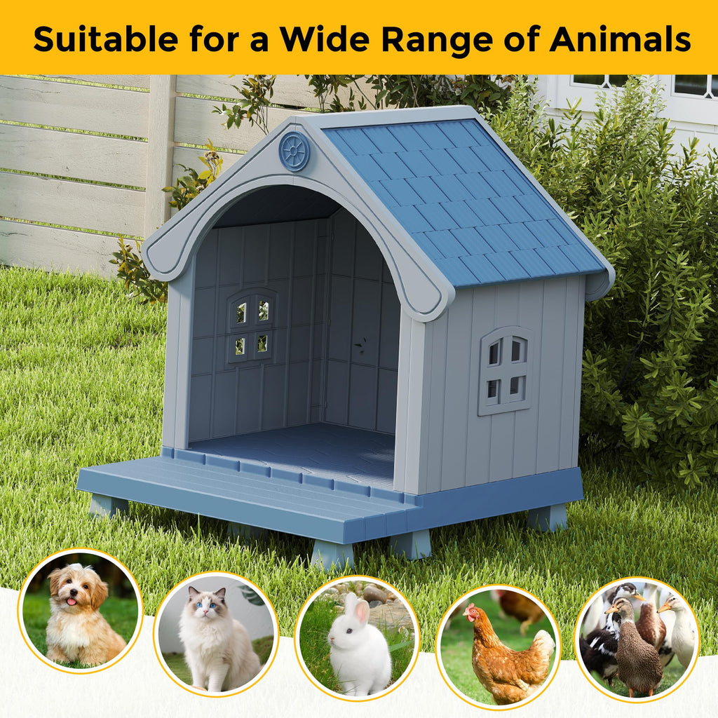 Weatherproof Elevated Outdoor Cat House N340589